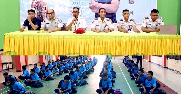 Dinas Perhubungan Provinsi Nusa Tenggara Barat Bersama Jasa Raharja  Melakukan Sosialisasi Keselamatan Berkendara di SMK Negeri 3 Mataram