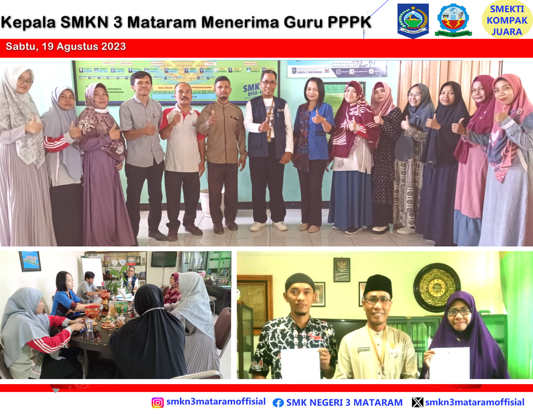 SMKN 3 Mataram Menerima Guru PPPK