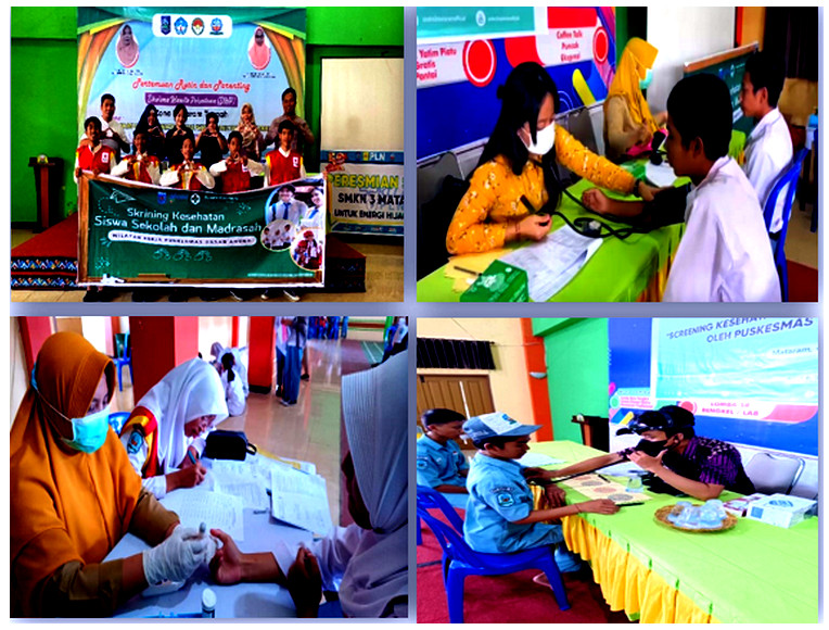 Siswa Kelas X SMKN 3 Mataram Mengikuti Skrining Kesehatan