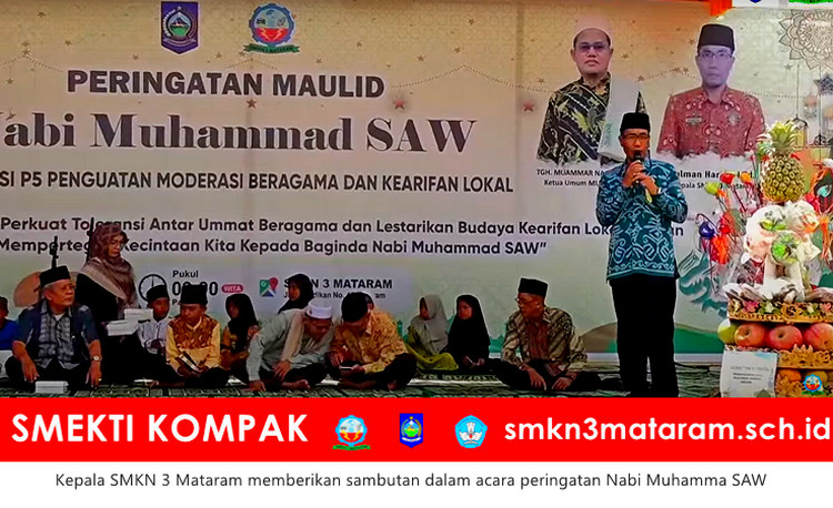SMKN 3 Mataram Melaksanakan Peringatan Maulid Nabi Muhammad SAW