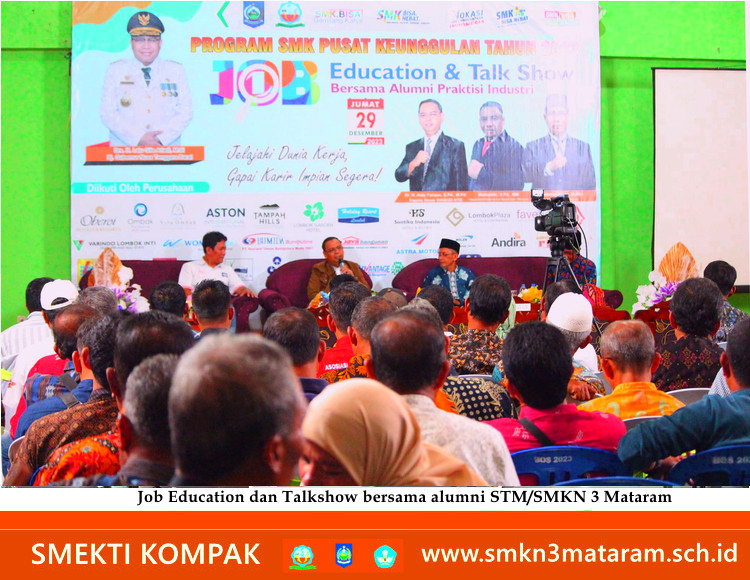 Job Education & Talkshow Besama Alumni STM/SMKN 3 Mataram